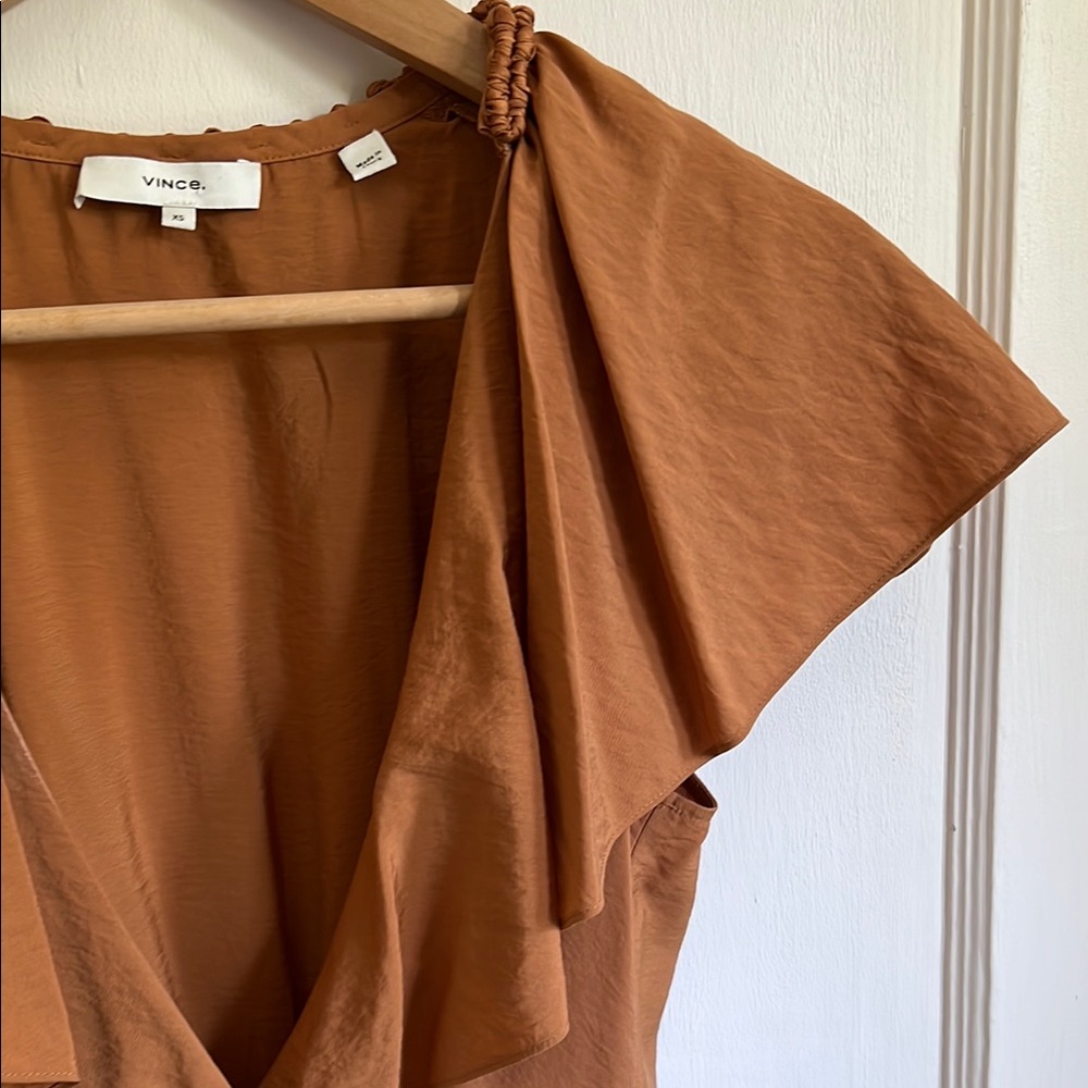 Vince Ruffle Wrap Dress - Picture 7 of 13